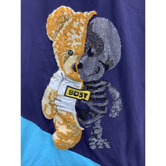 8IGTH DSTRKT Graphic 3D Print Tee T-Shirt Men's Size XL Baby Blue Blue Crew Neck - Picture 2 of 15